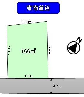 Compartment figure. Land price 31,800,000 yen, Land area 165.34 sq m land net 50 square meters
