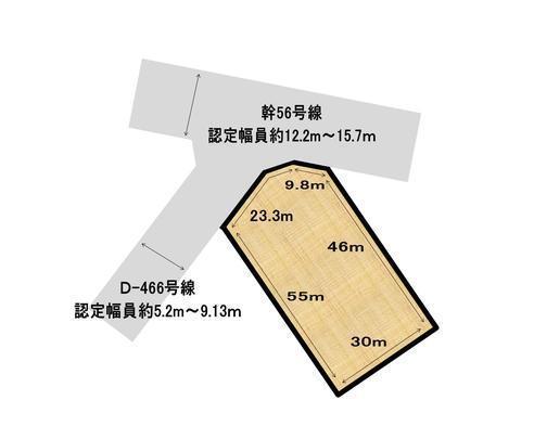 Compartment figure. Land price 58 million yen, Land area 1,311 sq m