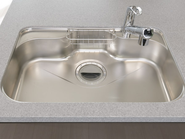 Kitchen.  [Stainless damping sink] Adopt a spacious and easy-to-use wide sink. Damping specifications to reduce the water wings, such as washing.
