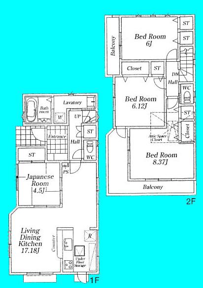 Floor plan. (2), Price 26,800,000 yen, 4LDK, Land area 124.26 sq m , Building area 96.49 sq m