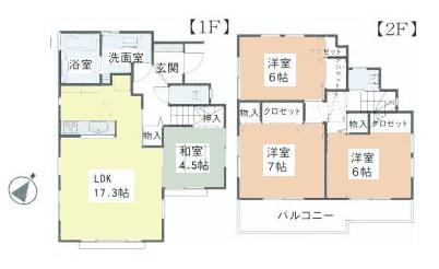 Floor plan. (B Building), Price 40,800,000 yen, 4LDK, Land area 114.08 sq m , Building area 98.81 sq m