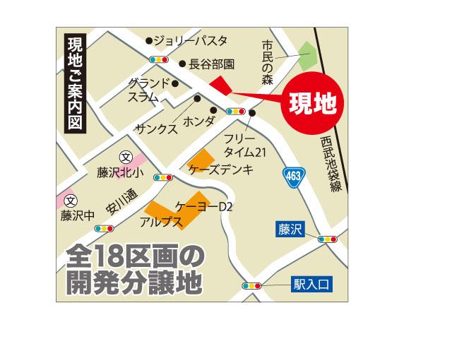 Local guide map. Customers using a car navigation system, please enter "Iruma Higashi 5-2"