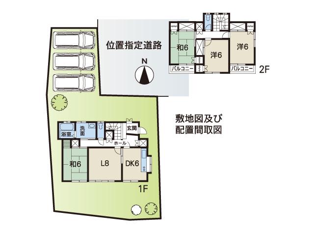Floor plan. 16.8 million yen, 4LDK, Land area 183.61 sq m , Building area 104.32 sq m