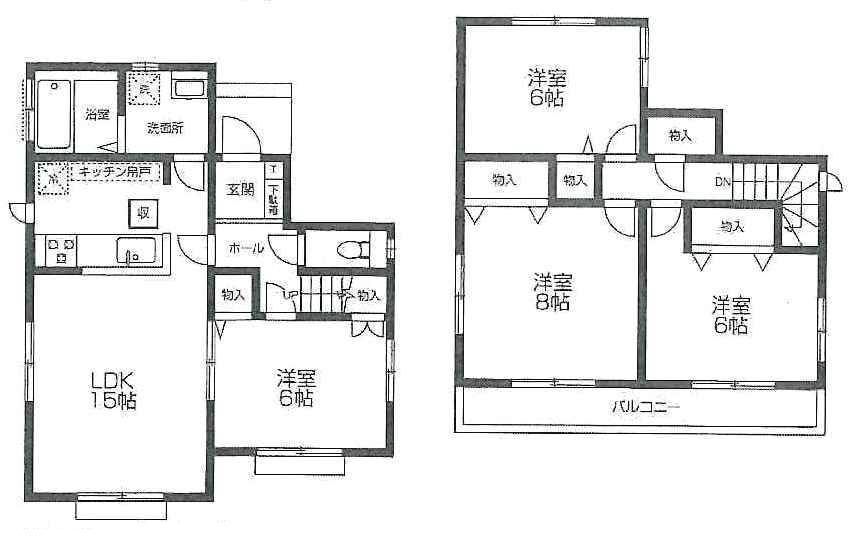 Floor plan. 25,800,000 yen, 4LDK, Land area 116.05 sq m , Building area 94.71 sq m