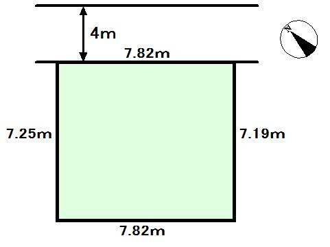 Compartment figure. Land price 9.8 million yen, Land area 56.21 sq m