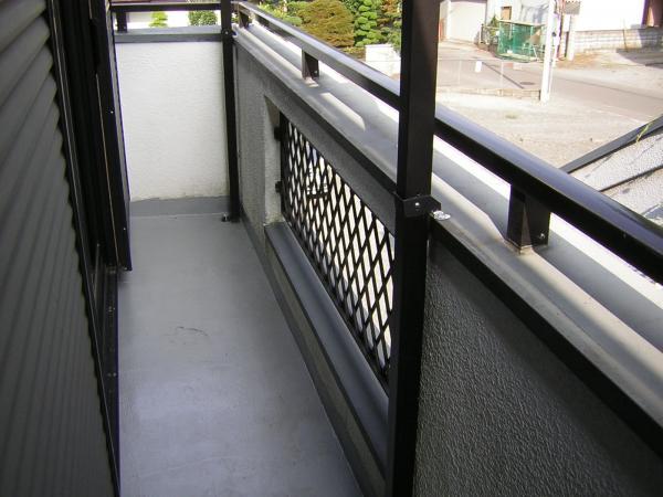 Balcony. It is already waterproof paint