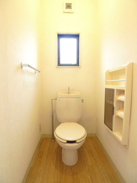 Toilet. With window