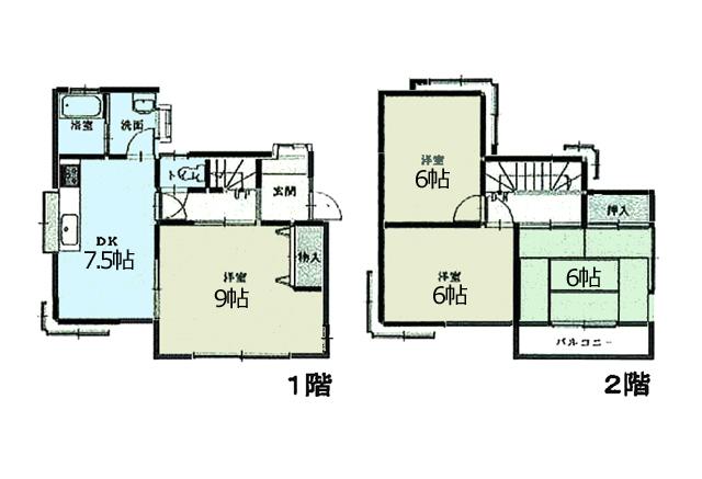 Floor plan. 9,980,000 yen, 4DK, Land area 100.1 sq m , Building area 77.66 sq m