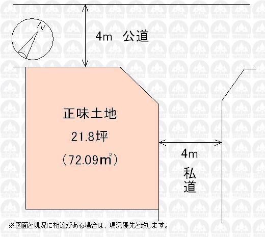 Compartment figure. 17.8 million yen, 2LDK, Land area 72.09 sq m , Building area 67.36 sq m
