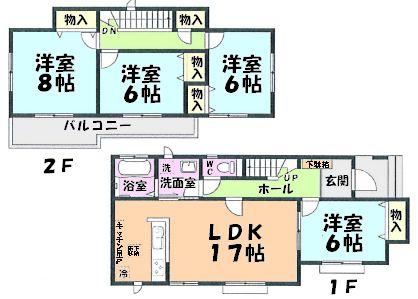 Floor plan. 24,800,000 yen, 4LDK, Land area 161.97 sq m , Building area 103.5 sq m