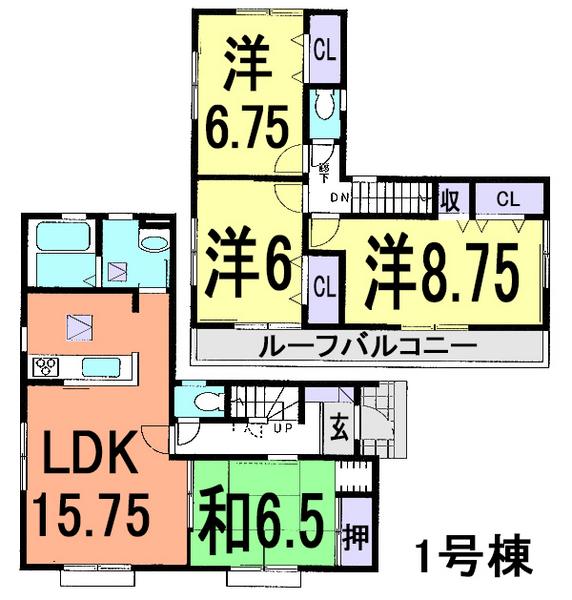 Floor plan. (1 Building), Price 23.8 million yen, 4LDK, Land area 138.34 sq m , Building area 99.78 sq m