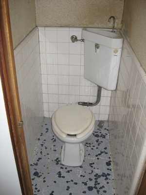 Toilet. It is a photograph of another room (same type)