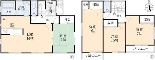 Floor plan. 22,900,000 yen, 4LDK, Land area 106.2 sq m , Building area 101.84 sq m floor plan