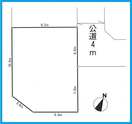 Compartment figure. Land price 6.9 million yen, Land area 113.53 sq m
