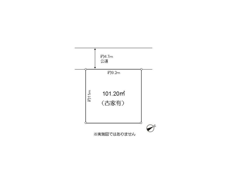 Compartment figure. Land price 9.8 million yen, Land area 101.2 sq m