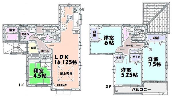 Floor plan. 27,800,000 yen, 4LDK+S, Land area 100 sq m , Building area 97.71 sq m