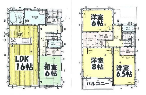 Floor plan. 26,990,000 yen, 4LDK, Land area 165.34 sq m , Building area 105.99 sq m
