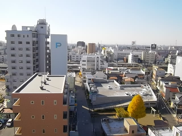 Balcony. Kasukabe Station area from the balcony