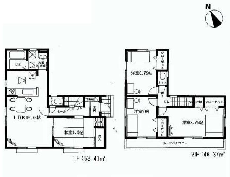 Floor plan. 23.8 million yen, 4LDK, Land area 138.34 sq m , Building area 99.78 sq m