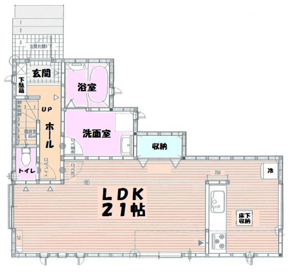 Floor plan. 24,800,000 yen, 3LDK, Land area 164.24 sq m , Building area 101.01 sq m