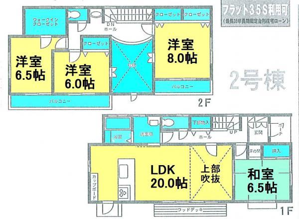 Floor plan. 26,800,000 yen, 4LDK+S, Land area 170.51 sq m , Building area 120.9 sq m