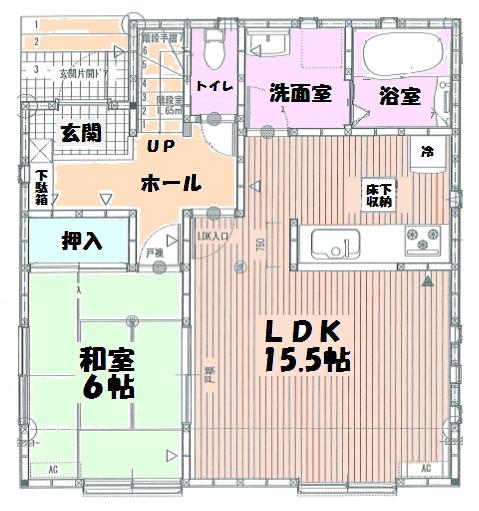 Floor plan. 26,800,000 yen, 4LDK, Land area 157.8 sq m , Building area 101.02 sq m