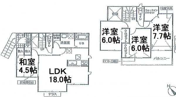 Floor plan. 22 million yen, 4LDK, Land area 120 sq m , Building area 103.5 sq m
