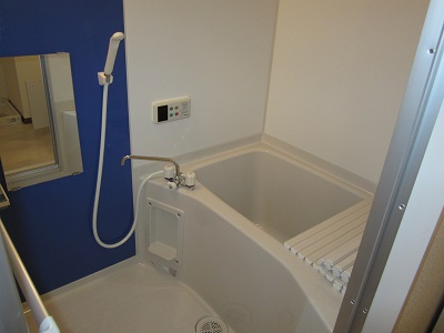 Bath. The bathroom new, With reheating
