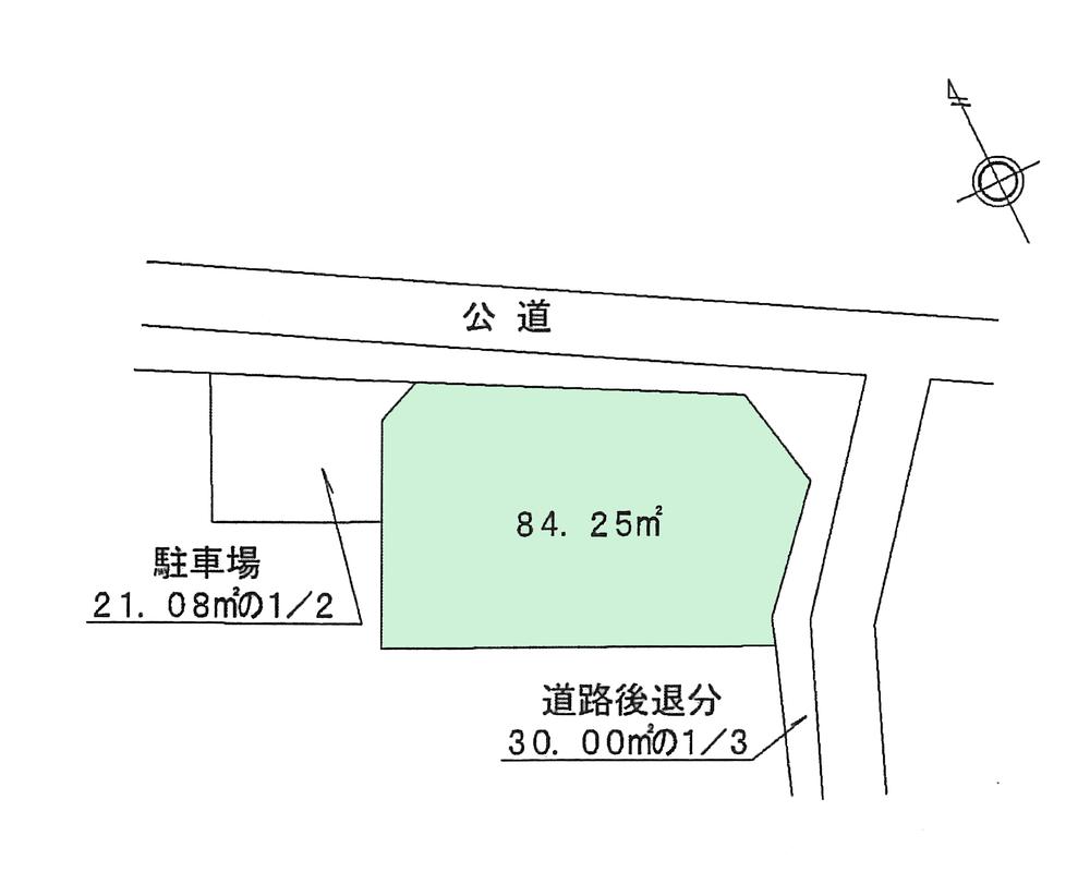 Compartment figure. Land price 10 million yen, Land area 84.25 sq m