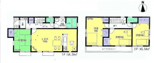 Floor plan. 28,900,000 yen, 4LDK, Land area 132.01 sq m , Building area 99.78 sq m