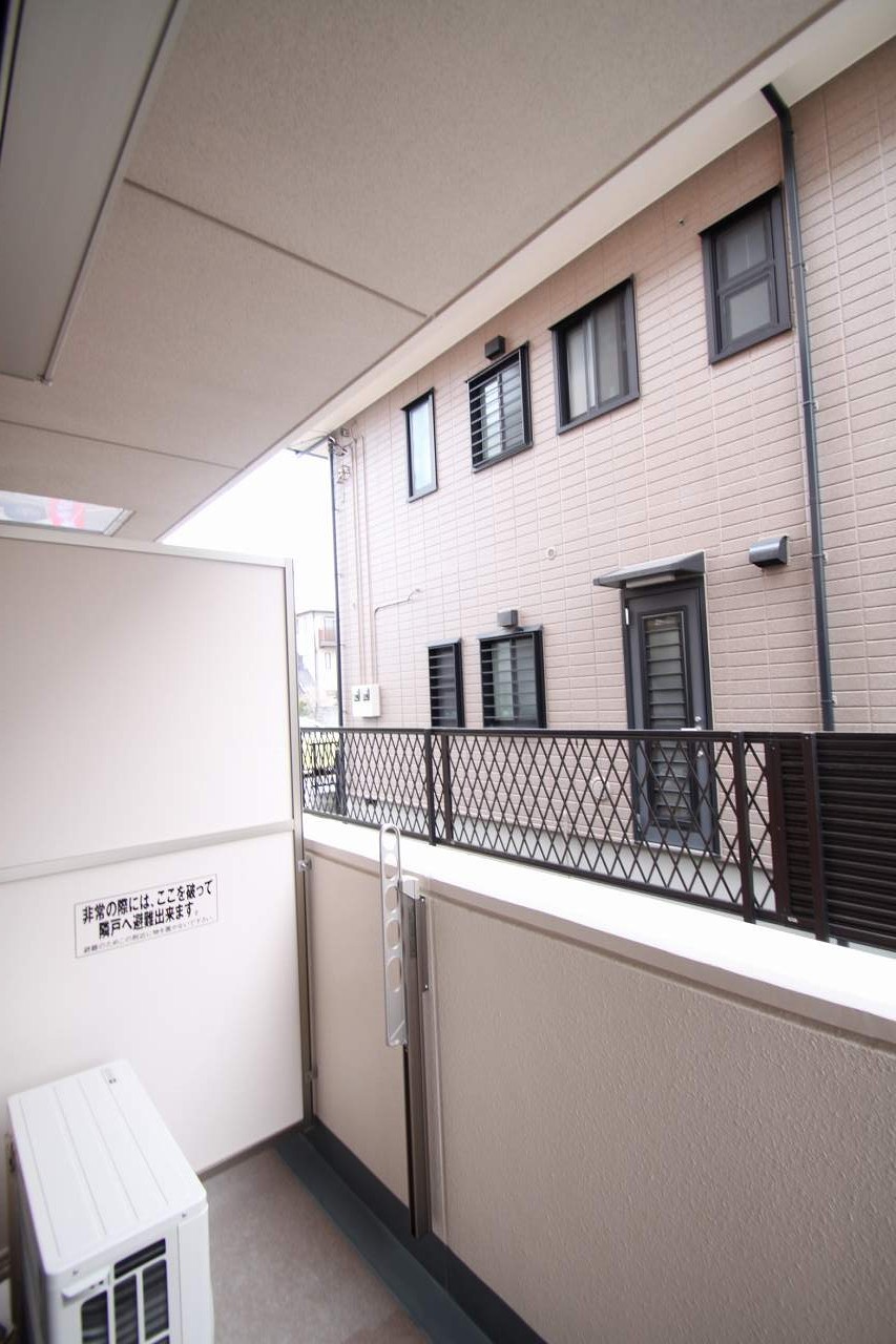 Balcony. It is a photograph of the same type of room