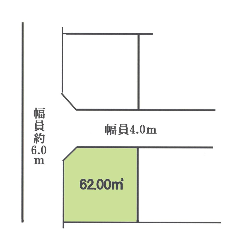 Compartment figure. Land price 5.5 million yen, Land area 62 sq m compartment view