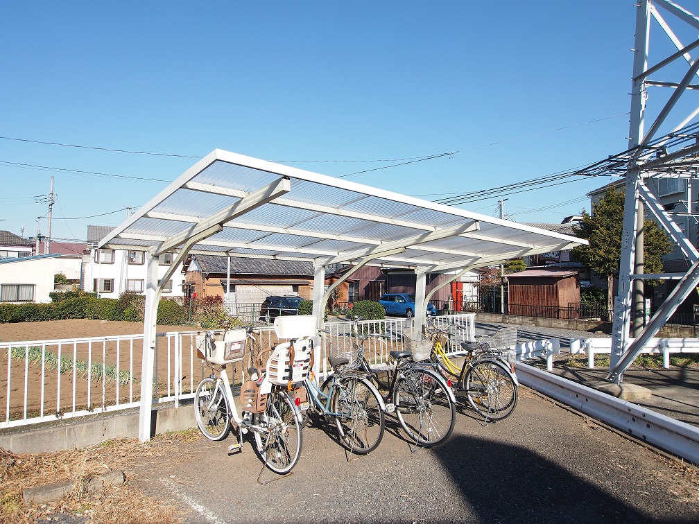 Other common areas. On-site is with a bicycle parking lot