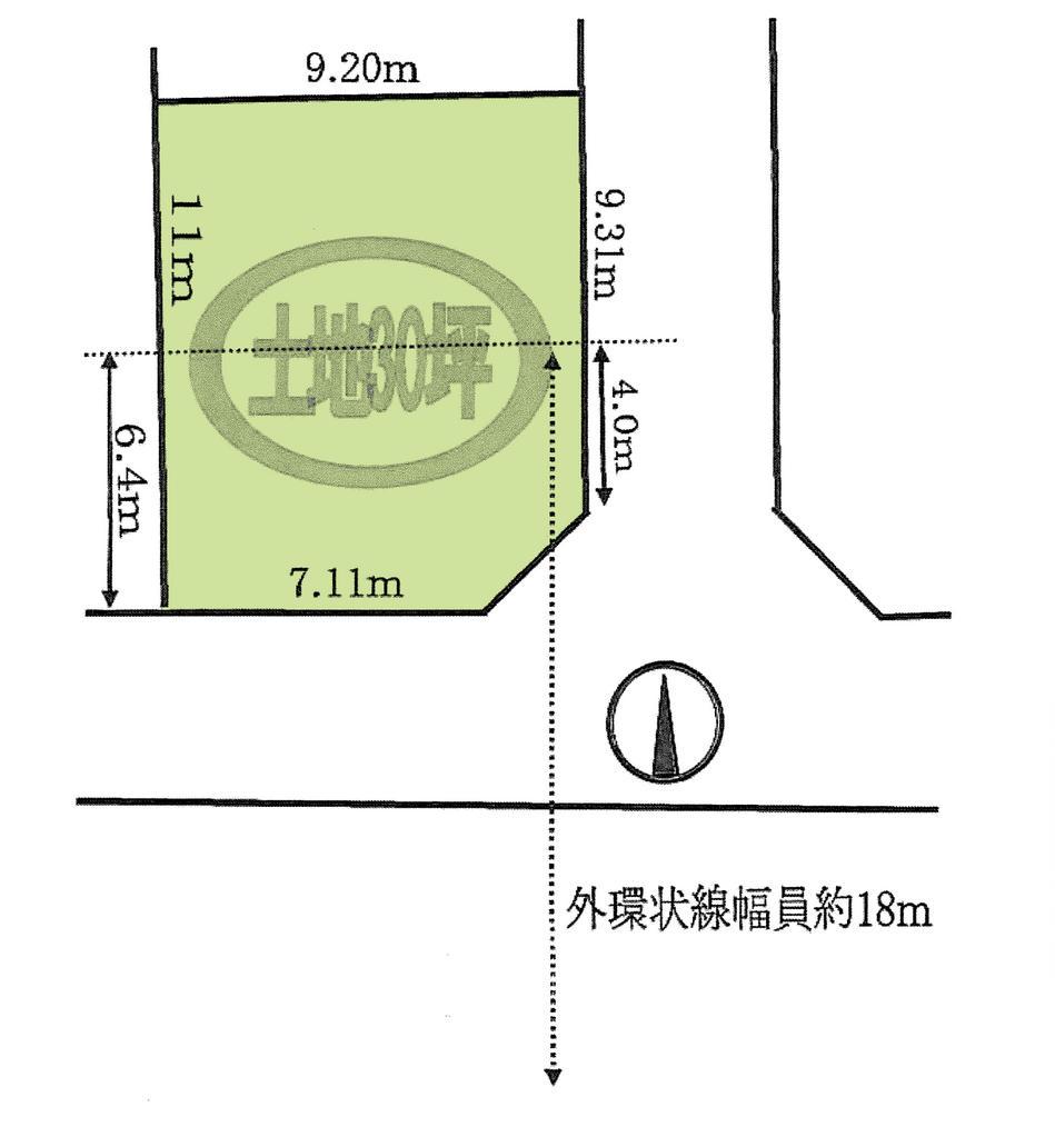 Compartment figure. Land price 9.5 million yen, Land area 100.08 sq m compartment view