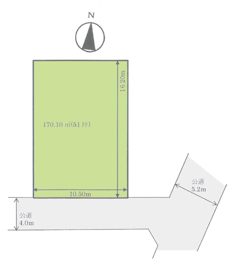 Compartment figure. Land price 14 million yen, Land area 170.1 sq m compartment view