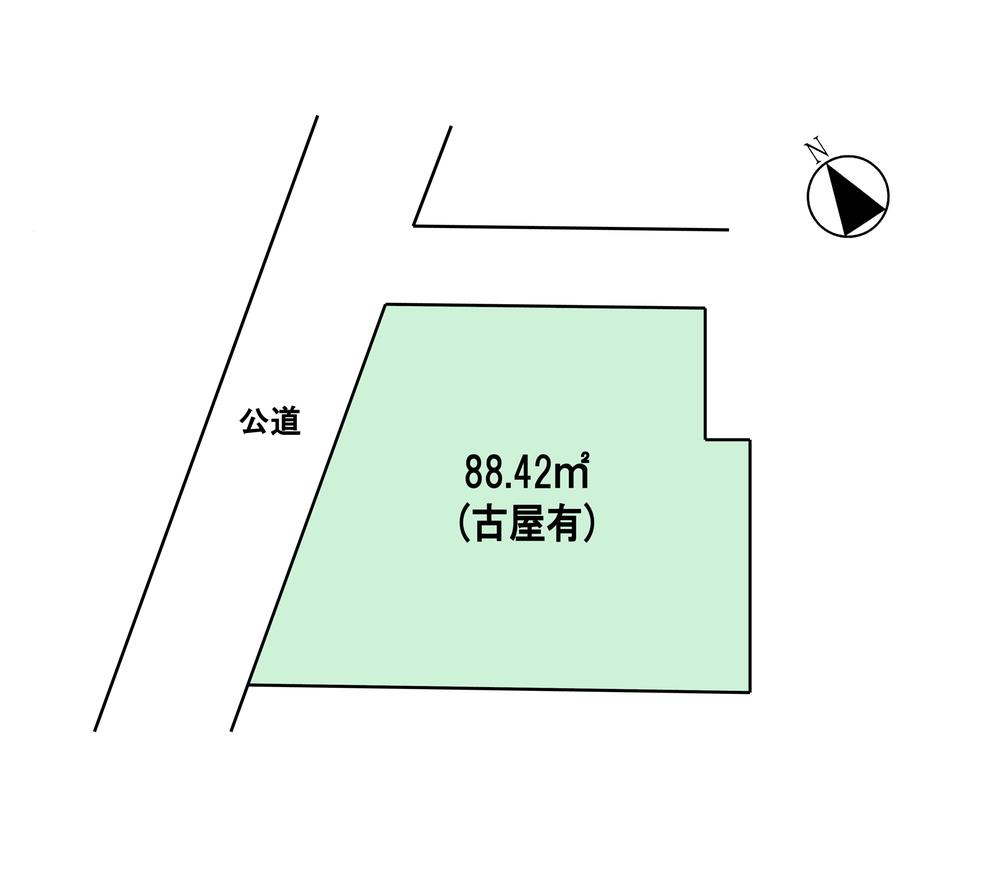 Compartment figure. Land price 9 million yen, Land area 88.42 sq m