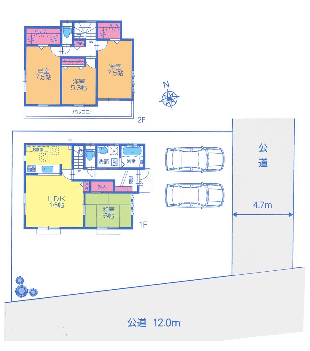 Floor plan. 25,800,000 yen, 4LDK, Land area 200.5 sq m , Building area 103.09 sq m floor plan
