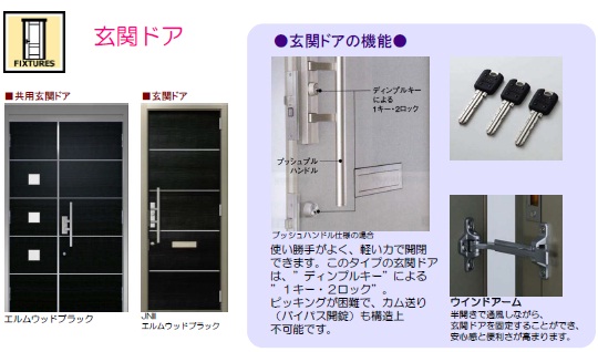 Entrance. Shared entrance with auto-lock! The key also dimple double lock ☆ 