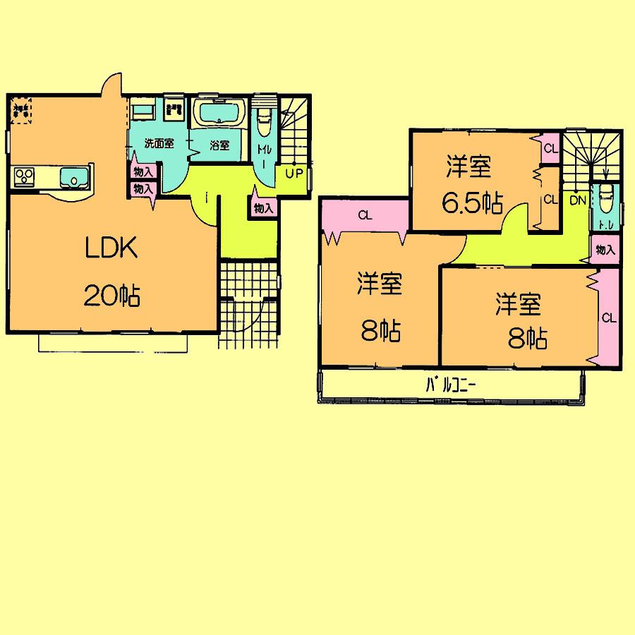 Floor plan. 23.8 million yen, 3LDK, Land area 115.78 sq m , Building area 103.68 sq m located view in addition to this, It will be provided by the hope of design books, such as layout. 
