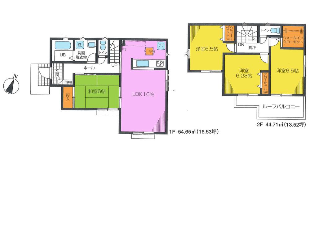 Floor plan. 17.8 million yen, 4LDK, Land area 133.76 sq m , Building area 99.36 sq m