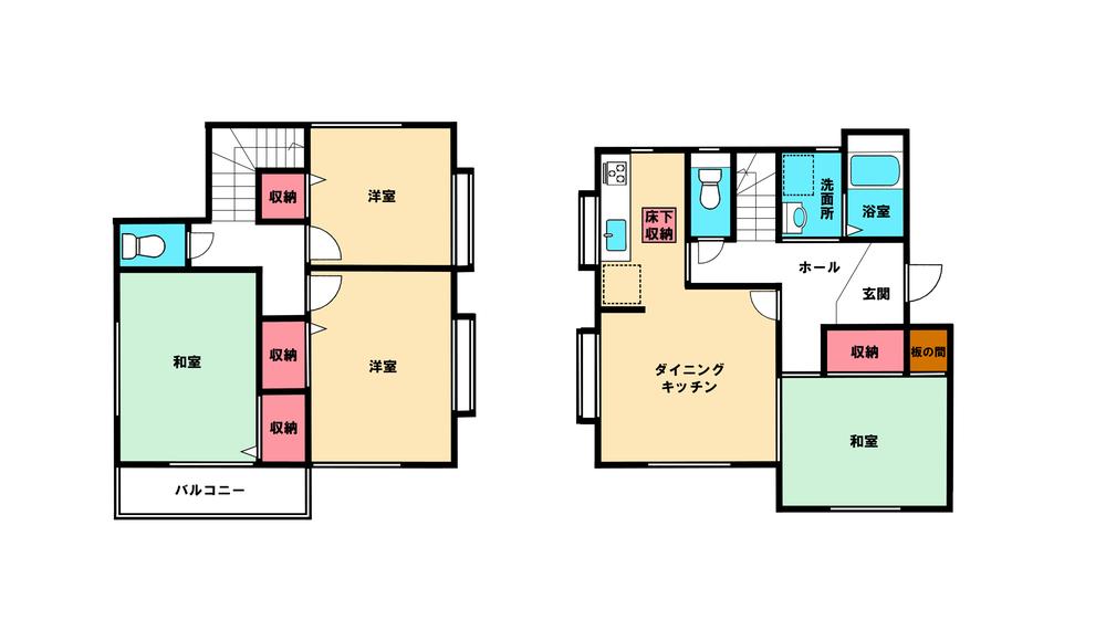 Floor plan. 14.8 million yen, 4DK, Land area 100.17 sq m , Building area 83.63 sq m floor plan