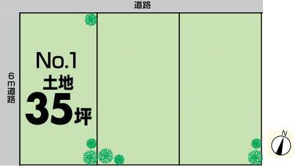 Compartment figure. Land price 18,800,000 yen, Land area 132.25 sq m