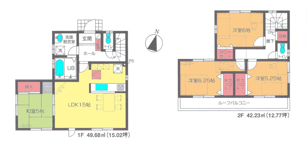 Floor plan. 22,800,000 yen, 4LDK, Land area 99.89 sq m , Building area 91.91 sq m floor plan
