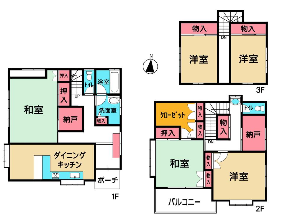 Floor plan. 17 million yen, 5DK + 2S (storeroom), Land area 113 sq m , Building area 156.93 sq m floor plan