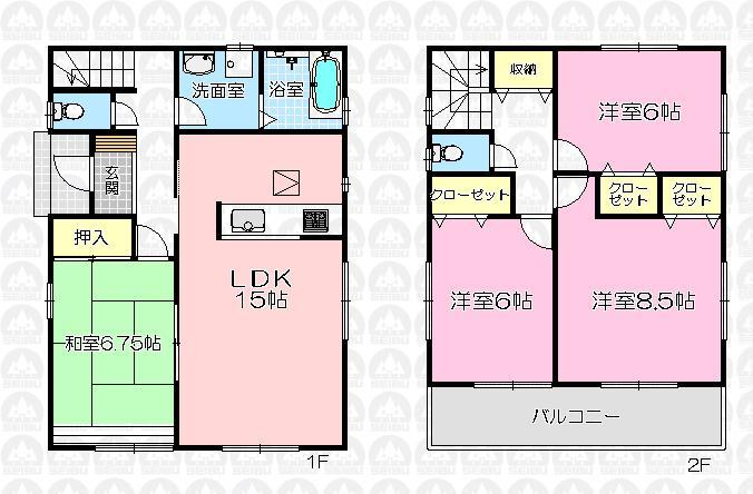 Floor plan. (3 Building), Price 24,800,000 yen, 4LDK, Land area 315.49 sq m , Building area 99.78 sq m
