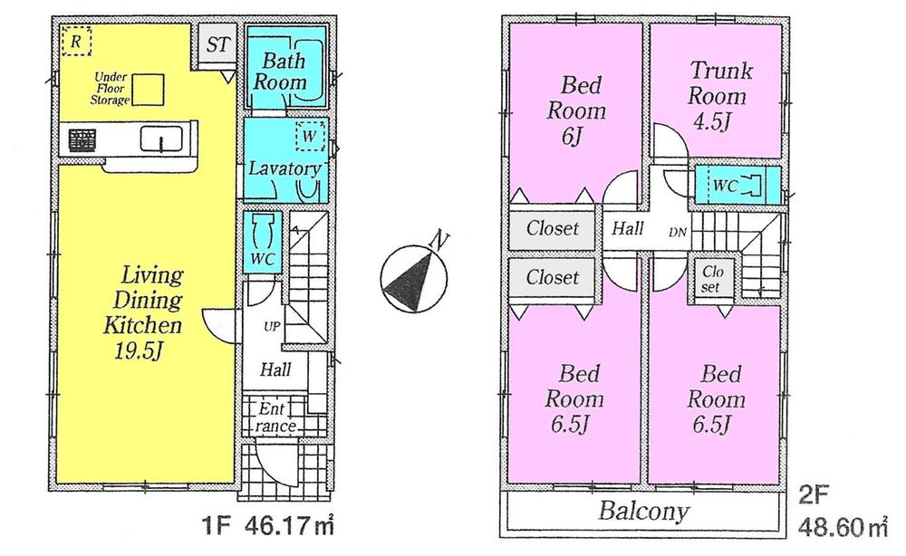 Floor plan. Local guide map