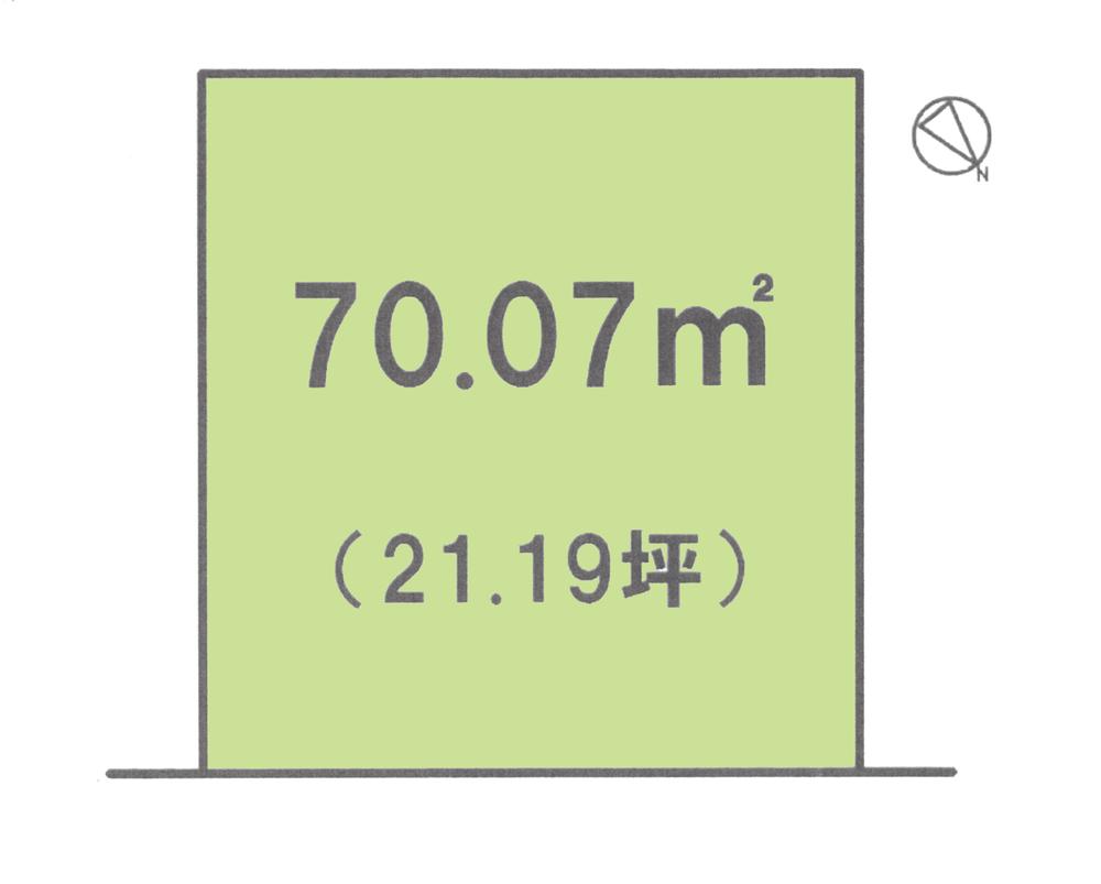 Compartment figure. Land price 5.5 million yen, Land area 70.07 sq m compartment view