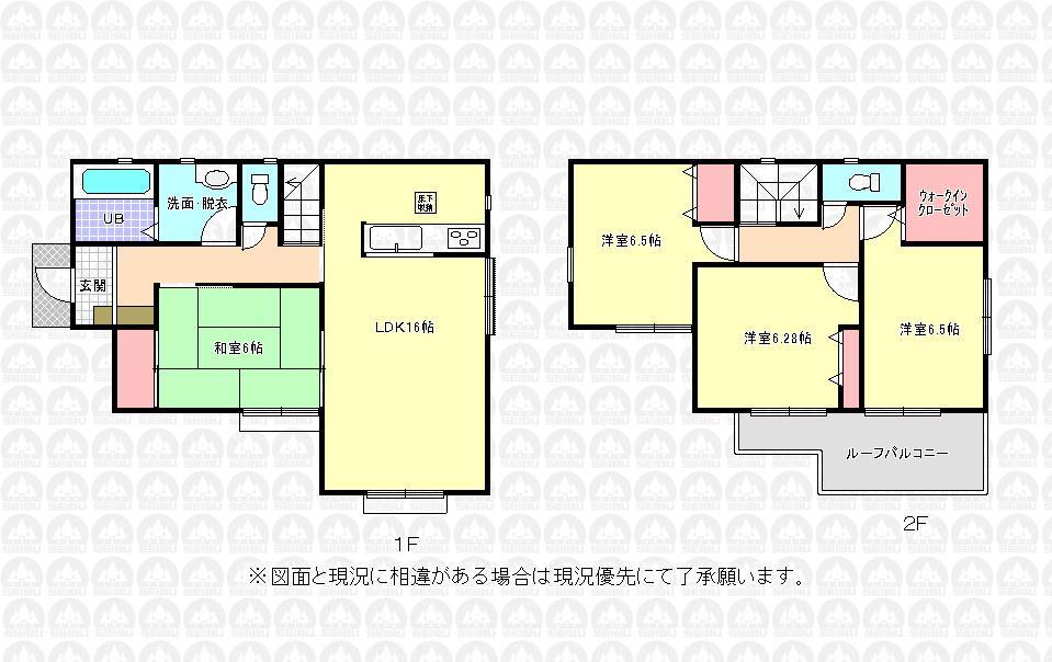 Floor plan. 17.8 million yen, 4LDK + S (storeroom), Land area 133.76 sq m , Building area 99.36 sq m