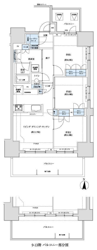 Floor: 3LDK, occupied area: 65 sq m, Price: 28,700,000 yen, now on sale