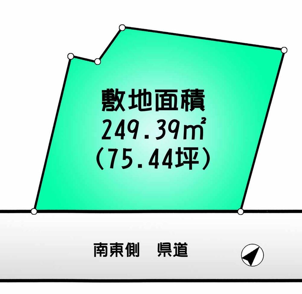Compartment figure. Land price 20 million yen, Land area 249.39 sq m
